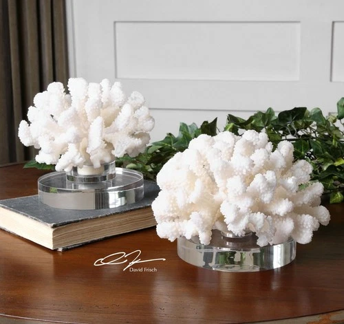 Uttermost - Sculpture, Set/2 - Accessories - Hard Coral - 7 inch Sculpture (Set - Picture 3 of 4
