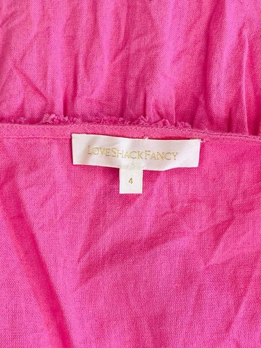 LoveShackFancy Femmes Prairie Crochet Œillet Floral Brodé Midi ROBE TAILLE S - Photo 14 sur 15