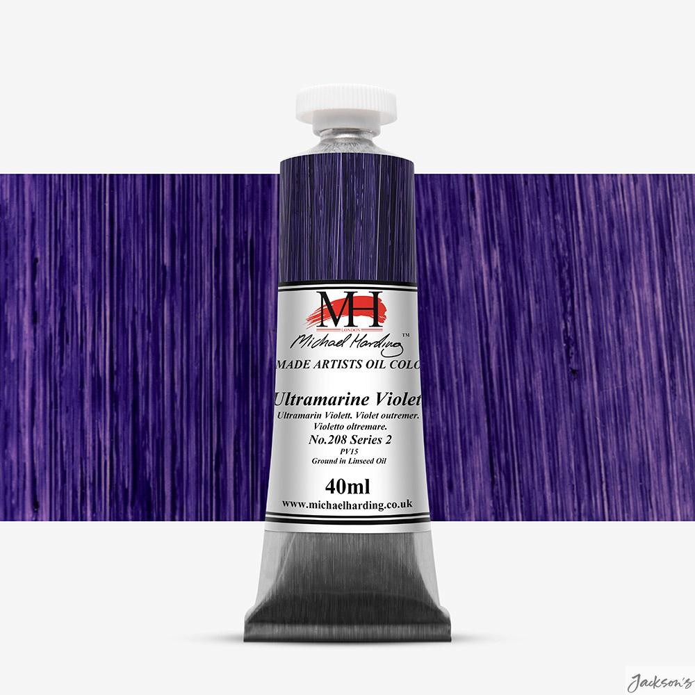 Michael Harding Oil Paint Colour Pigment 40ml Ultramarine Violet For Artists