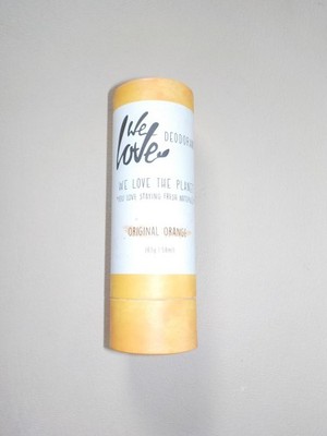 We Love the Planet Deodorant NEU 65 g Deo Paper Stick Original Orange