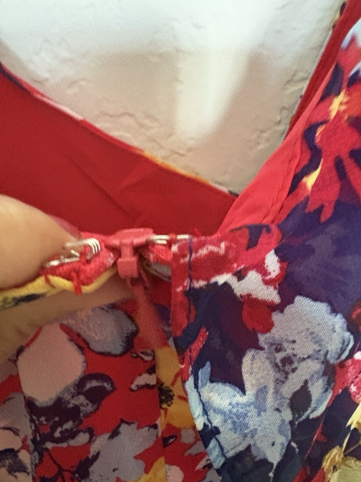 Lulu's Vibrant Asymmetrical Radiant Ruby Floral M… - image 6