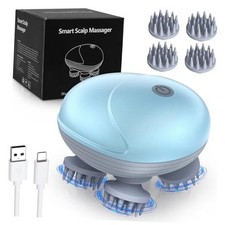 Upgraded Handheld Scalp Massager, Electric Scalp Massager, Scalp and Back Blue