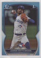 2023 Bowman Draft Chrome Sky Blue Refractor Juaron Watts-Brown #BDC-113 6fs