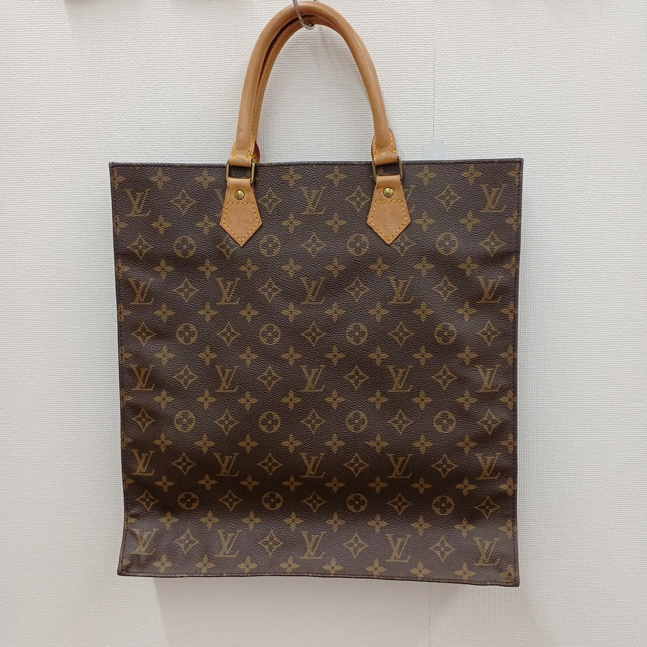 Louis Vuitton Monogram Canvas Sac Plat Tote Bag M51140 Business Shopper-image