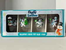 Frosty The Snowman Collector's Series Pint Glass 4 Pack ICUP Christmas Holiday