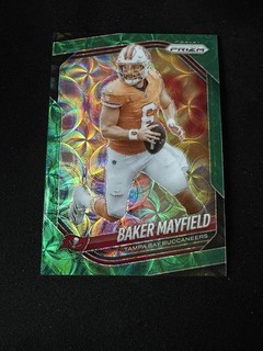 2025 PANINI PRIZM BAKER MAYFIELD /75 GREEN SCOPE