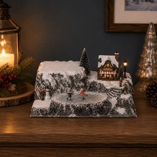 My Village Christmas Village Base Full Colour Trentino – 50 x 38cm Lemax Dept 56