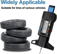 Digital Tyre Tread Depth Gauge Measuring Tool Caliper Thickness Gauges Car Van