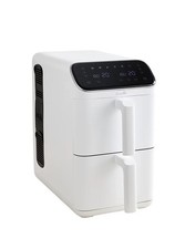 Scoville SVAFS121W5B 10L Dual Air Fryer Stackable Baskets Non-stick 2700w White