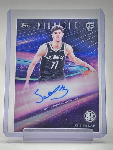 BEN SARAF 2025-26 TOPPS MIDNIGHT ROOKIE HORIZON SIGNATURES AUTO NETS Q6992