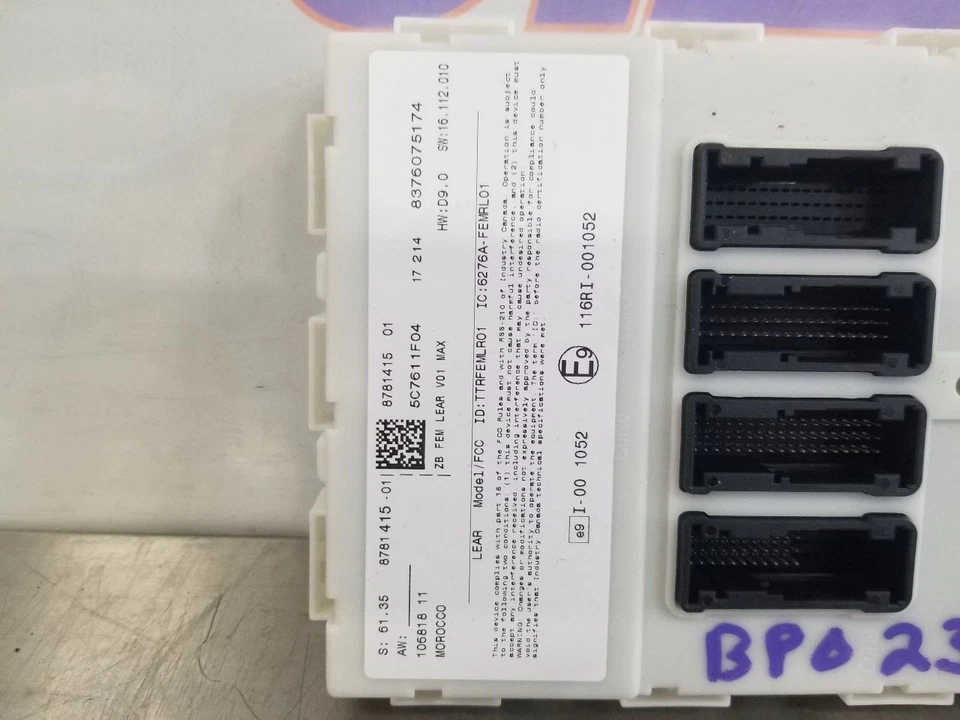 18 2018 BMW M240I BCM MÓDULO DE CONTROLE ELETRÔNICO DIANTEIRO 8781415 - Imagem 3 de 4