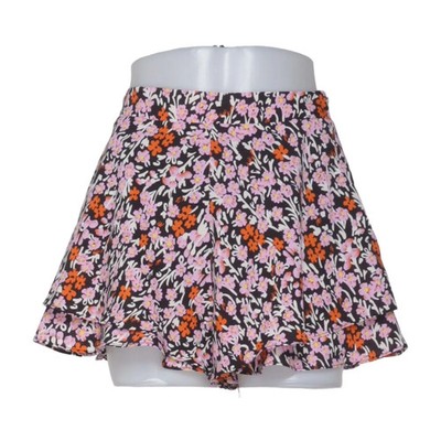 Vera & Lucy, Shorts, Größe: S, Schwarz/Mehrfarbig, Polyester, Blumen, Damen #DJg