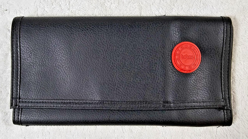Totes Automobile Club Black Faux Leather Auto Document Case Travel Organizer