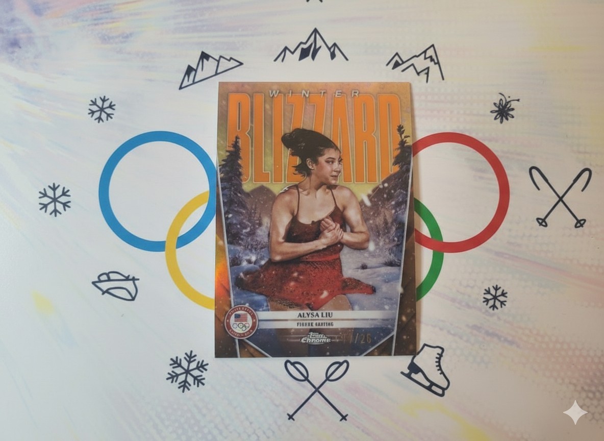Alysa Liu 2026 Topps Chrome Winter Olympics Winter Blizzard Orange