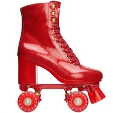 Impala Marawa Quad High Heel Skates Damen-Rollschuhe Absatz Rollerschuhe Rot
