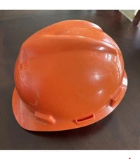 Orange MSA Safety Hard Hat Type 1 Class E Protective Helmet New