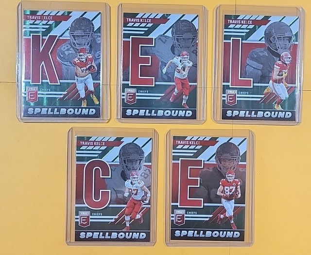 2023 Panini Donruss Elite TRAVIS KELCE KANSAS CITY CHIEFS Green Spellbound Set