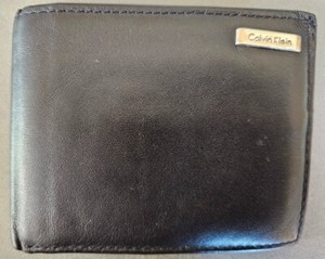 Calvin Klein bi-fold wallet, leather, black
