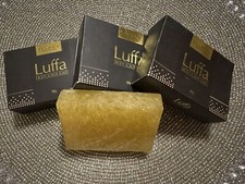 Original FLUFFY LUFFA Body Scrub Soap REMOVE DIRT and Dead Skin Cells 3 bars