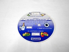 Surgelati MARE FRESCO ricette pubblicità cartoncino rotazione tipo disco orario