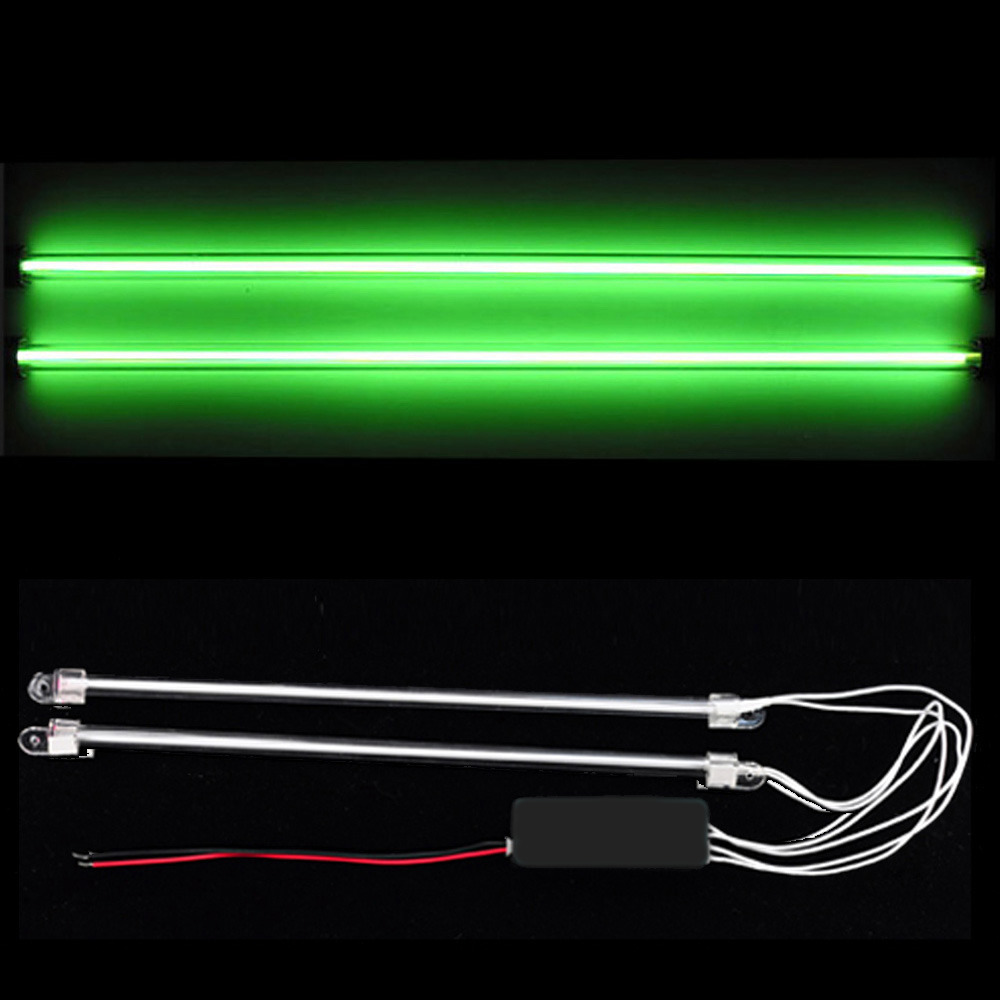 2Pcs 12" Car Green Undercar Underbody Neon Kit Lights CCFL Cold Cathode