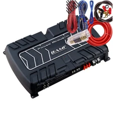 Power Acoustik BAMF4-1200 BAMF Series 4-Channel Amplifier + 4 Channel Amp Kit