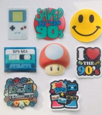15 PRE CUT 1990?s 90?s Party Edible Wafer Cupcake Toppers