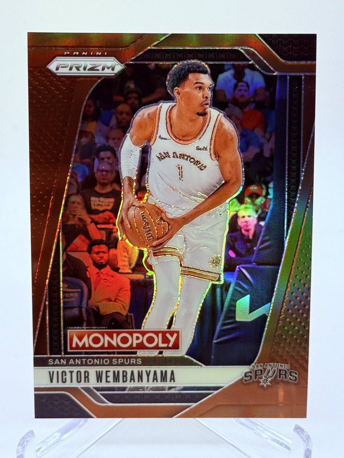 2024-25 Panini Prizm Monopoly Victor Wembanyama BROWN PRIZM /299 Spurs #73