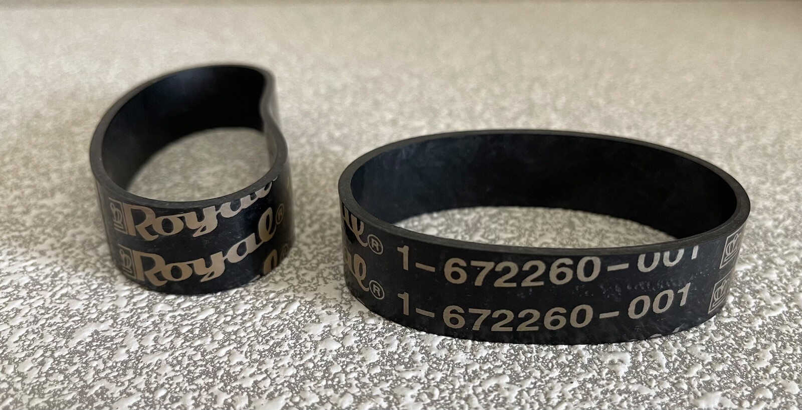 Set/2 Genuine ROYAL 1672260001 Belt for Royal Metal Upright Vacuums eBay