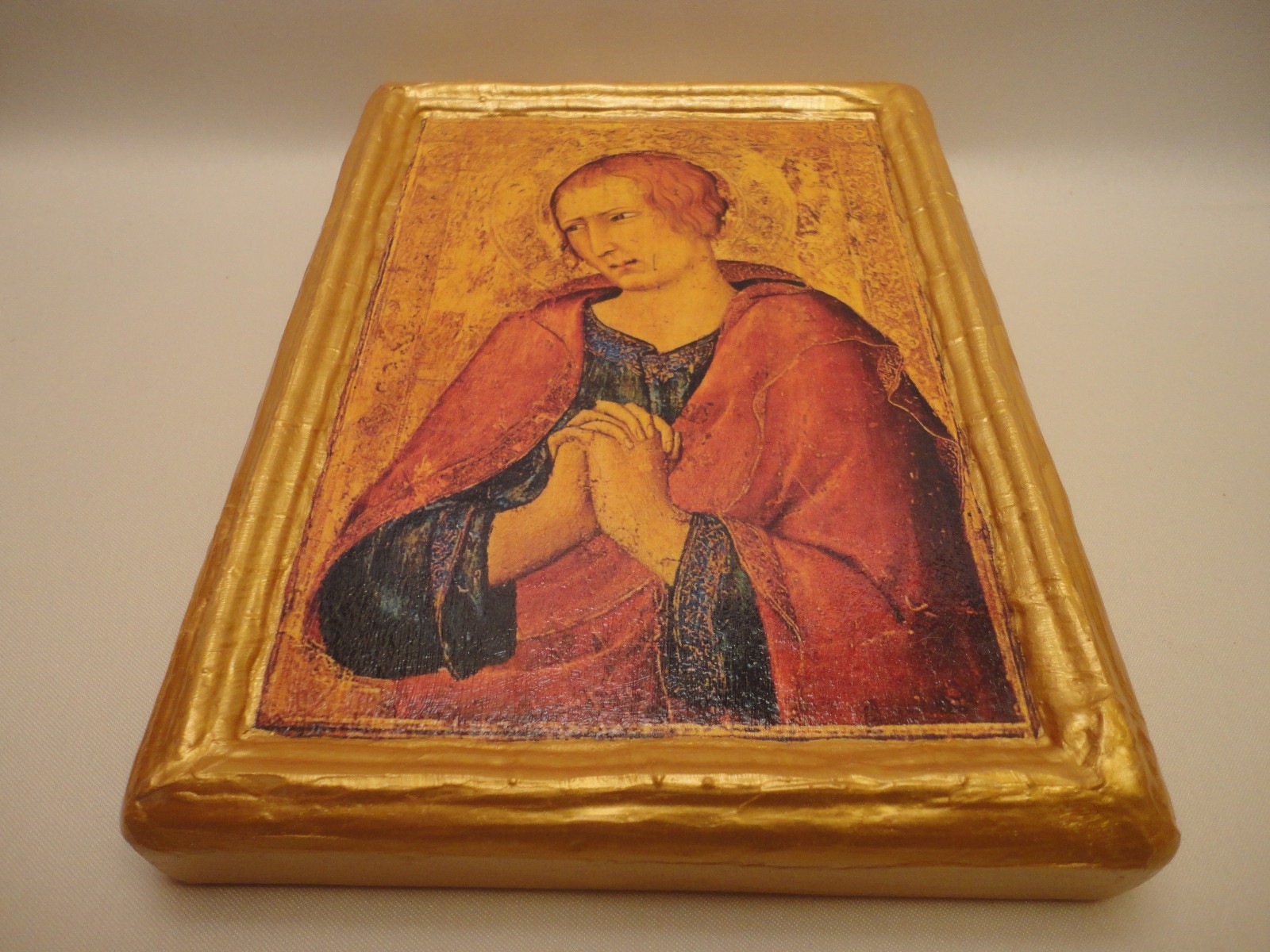 Saint John The Evangelist Roman Catholic Icon Art on Wood Plaque eBay
