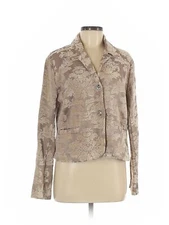 Citron Santa Monica Collection Women Brown Blazer M