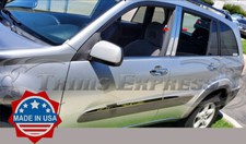 Fit2001-2005 Toyota Rav4 4pc Pillar Post Trim Door Cover Chrome Stainless Steel Fit2001-2005 Toyota Rav4 4pc Pillar Post Trim Door Cover Chrome Stainless Steel
