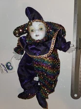 Plush Appeal Home of Mardi Gras Plush 10” Porcelain Doll   NWT! FREE SHIPPING