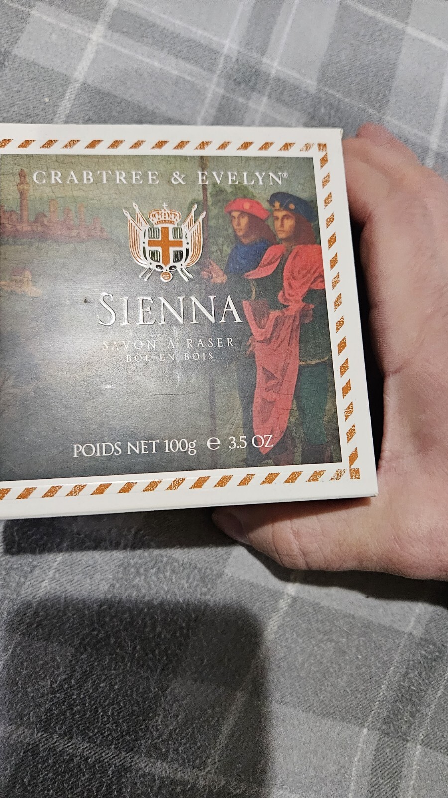 CRABTREE & EVELYN for MEN SIENNA SHAVE SOAP in WOODEN BOWL3.5oz NEW IN BOX eBay