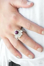 Paparazzi Ring- Crown Coronation- Purple- Paw Print