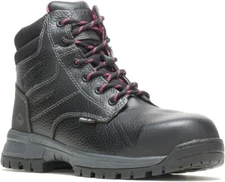 Wolverine Women's Work Boots Size 7.5 Piper Waterproof Composite Toe 6" Leather