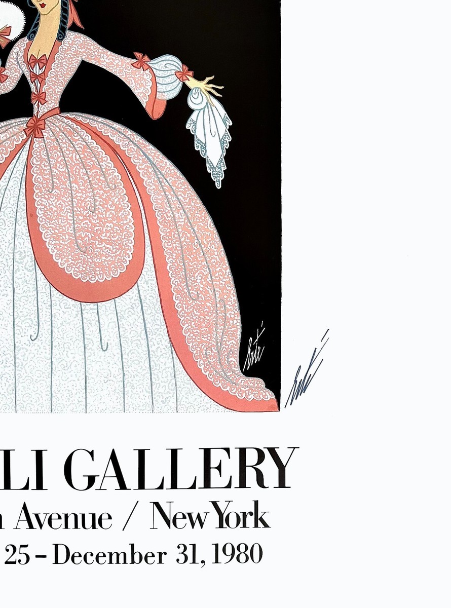 Der RosenKavalier, Original 1980 Exhibition Poster, Erte