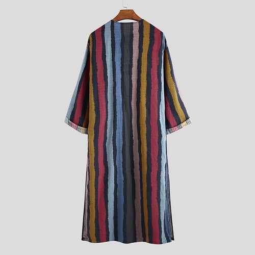 Para hombres Mangas Largas Pijama Ropa de noche Camiseta de noche Kaftán Ropa de dormir Vestido de noche - Imagen 10 de 12
