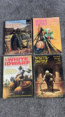 White Dwarf Konvolut (3) + Drachen Magazin Rollenspiel D&D