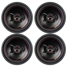 4x AudioPipe CSL-1623AR 6.5" 330W Max Power Tri-Axial Car Audio Speakers