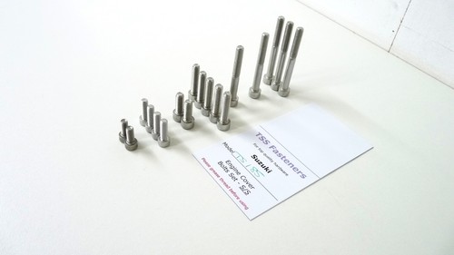 Suzuki TS185 / TS 185 - Engine Covers Bolts Set - Stainless Steel - Picture 4 of 9