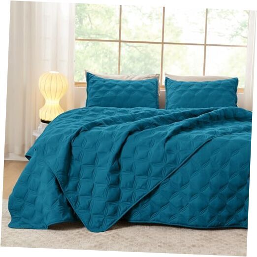Size Summer Quilt Comforter Teal - Lightweight Bedspreads & Twin Teal Blue