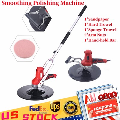 6 Speed Electric Concrete Cement Mortar Trowel Wall Plaster Polishing Machine