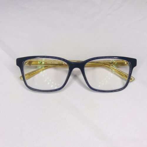 Tory Burch Eyeglasses TY 2064 1562 52 Blue/Transparent Yellow Frame  [52-16-135] | eBay