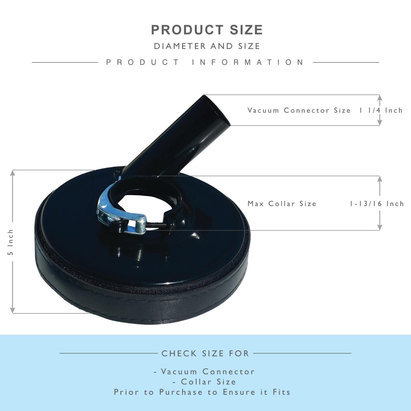 Stadea Grinder Dust Shroud for Angle Grinders Hand Grinders Floor Stone Grinding