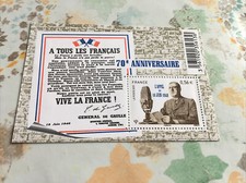 Ancien Timbre L’appel Du 18 Juin 1940 Charles De Gaulle 70eme Anniversaire Franc
