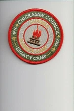 Chickasaw Council 1916-2016 100th Anniversary Legacy Currier patch (Red)
