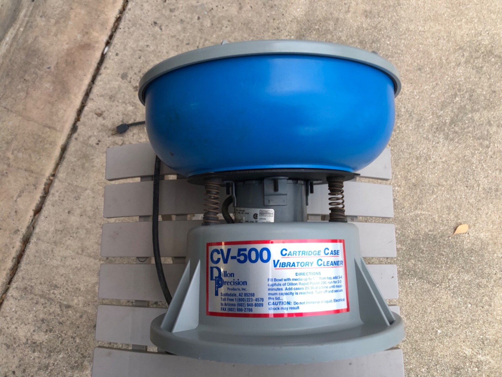 Dillon CV500 Tumbler brass polisher Dillon vibratory case cleaner