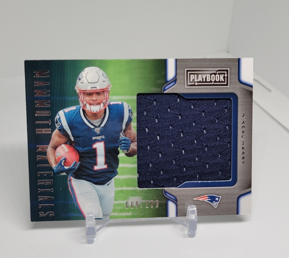 2019 Panini Playbook NKeal Harry Mammoth Materials Patriots Jersey 009 of 299
