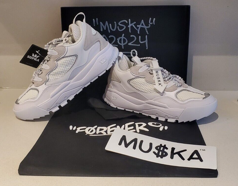 Supra Muska 2000 White US 8.5 RARE Shoes | eBay